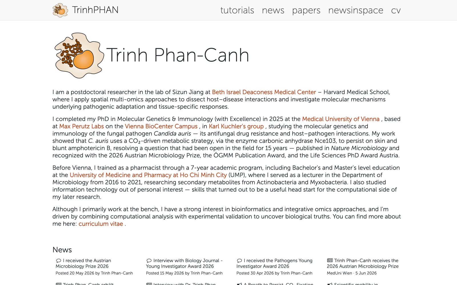 Trinh Phan-Canh's homepage, enlarged
